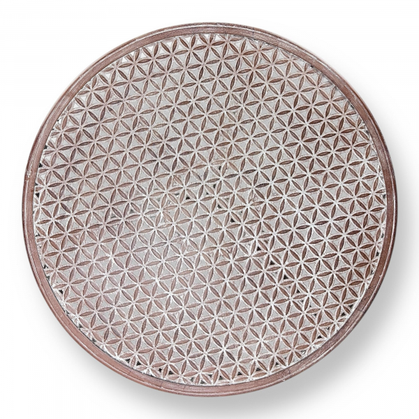 Gartentisch Bilbao Ø 70 cm – Landhaus Metalltisch für Balkon & Garten